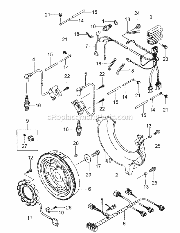 Fd791d-As04 Electric Equipment Diagram and Parts List for M60-KW 53AB5GFX750 Cub Cadet Sprayer